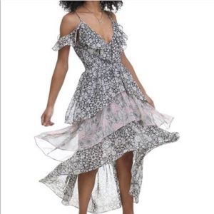 MISA Los Angeles Idalia Floral Ruffle Dress